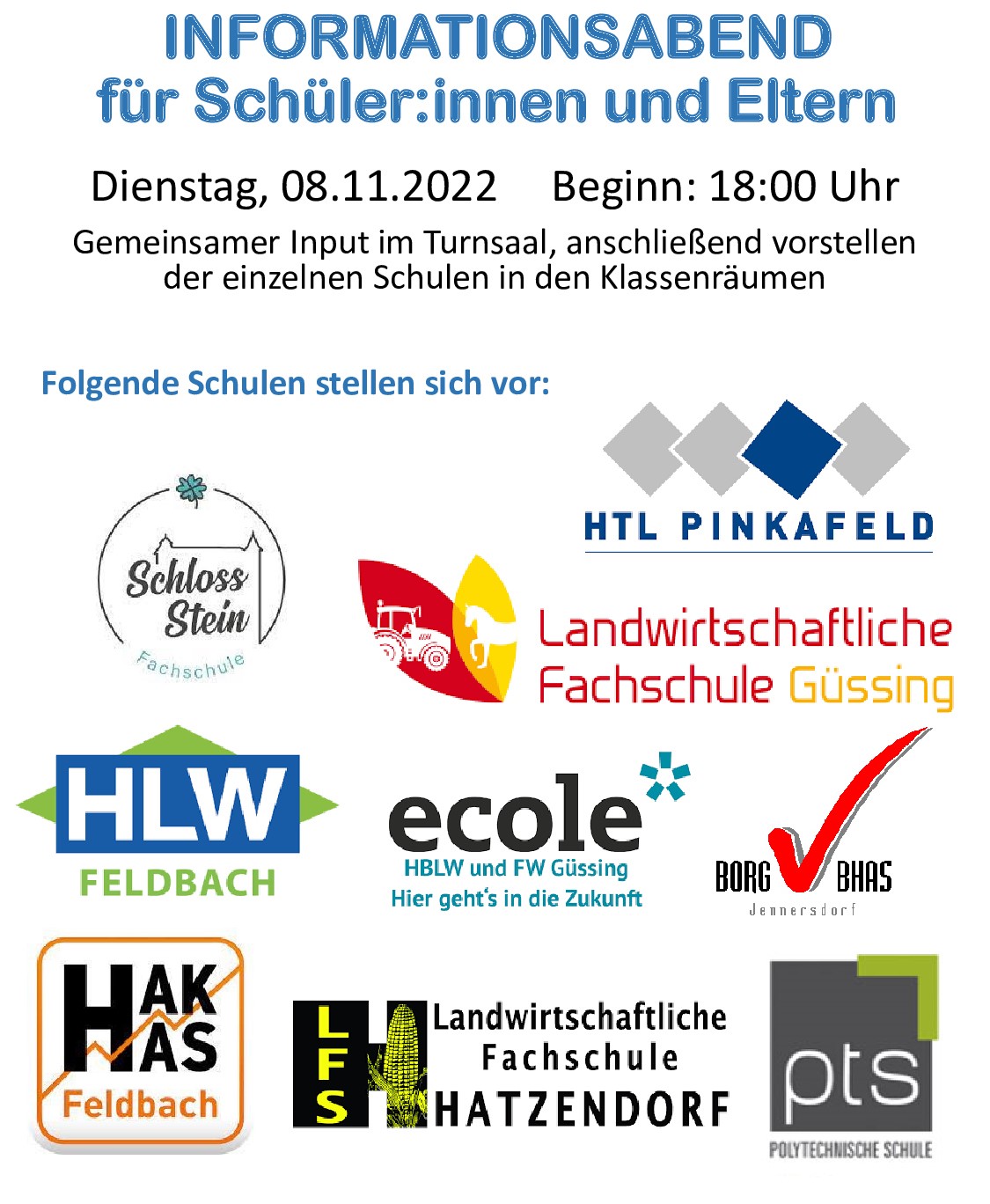 informationsabend weiterführende schulen